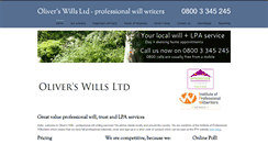 Desktop Screenshot of oliverswills.co.uk